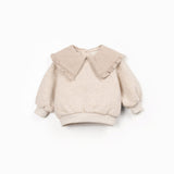 Fleece collar sweater - Sketches