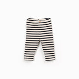 Striped jersey leggings - Cocoon