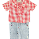 baby trousers - blue light denim