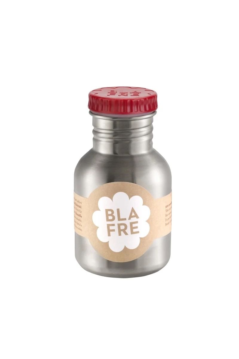 300 ml stainless steel bottle - red van Blafre | Kids Conceptstore Le Fanfare