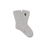 Lala Socks | Snowman - Soft Grey