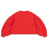 Crop heart sweater - Firecracker red