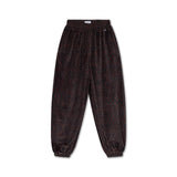 Loose fit sweatpants - Chocolate leopard