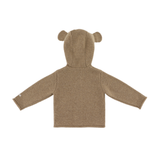 Brittan Merino Wool Cardigan - Bear - Milk Chocolate Melange