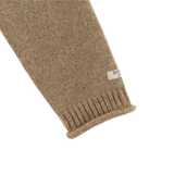 Brittan Merino Wool Cardigan - Bear - Milk Chocolate Melange