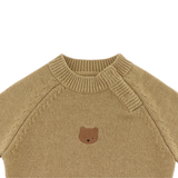 Sibbe Merino Wool Sweater - Bear - Sesame