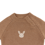 Sibbe Merino Wool Sweater - Fluffy Bunny - Hazelnut