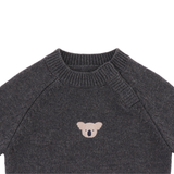Sibbe Merino Wool Sweater - Koala - Cloudy Grey Melange