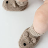 Maicer Merino Wool Booties | Bear - Milk Chocolate Melange