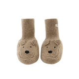 Maicer Merino Wool Booties | Bear - Milk Chocolate Melange