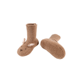 Maicer Merino Wool Booties | Fluffy Bunny - Hazelnut