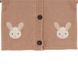 Danta Cardigan - Fluffy Bunny - Rose Mocha