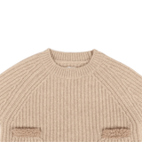 Pawien Merino Wool Sweater - Biscotti Melange