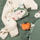 Burp cloth 2-pack | Tiny farm - Sand