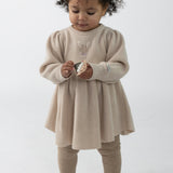 Vikkie Merino Wool Dress | Fluffy Bunny - Soft Sand