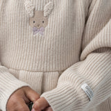 Vikkie Merino Wool Dress | Fluffy Bunny - Soft Sand