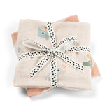 Burp cloth 2-pack | Celebration - Powder