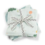 Burp cloth 2-pack | Celebration - Blue