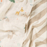 Burp cloth 2-pack | Celebration - Sand