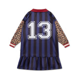 Sports jersey dress - Eclipse night color block