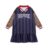 Sports jersey dress - Eclipse night color block