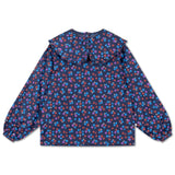 Fancy collar blouse - Scattered petals