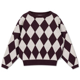 Knit slouchy sweater - Chocolate twist