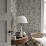 Eastern Simplicity - Dancing Crane - Blue