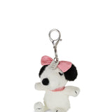 Lucky Belle Fuzzy Keychain Cream