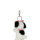 Lucky Belle Fuzzy Keychain Cream