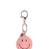 Smiley Keychain ECO Corduroy - Bubblegum Pink