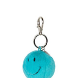 Smiley Keychain ECO Fuzzy - Teal