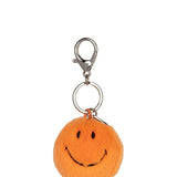 Smiley Keychain ECO Fuzzy - Orange