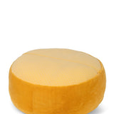 Smiley Fuzzy Pouf - Yellow