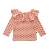 Ruffle Collar Tee - Love