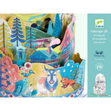 3D colouring - On top… of the world van Djeco | Kids Conceptstore Le Fanfare