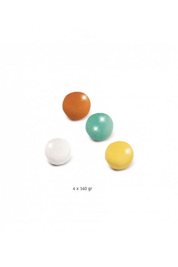 4 Potjes Boetseerklei - Glitter van Djeco | Kids Conceptstore Le Fanfare