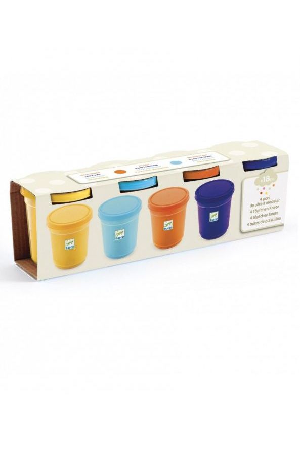 4 Potjes Boetseerklei - Nature van Djeco | Kids Conceptstore Le Fanfare