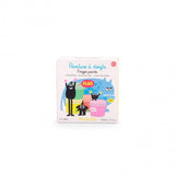 4 potjes fluorescerende vingerverf - Les Schmouks van Moulin Roty | Kids Conceptstore Le Fanfare