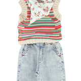 baby trousers - blue light denim