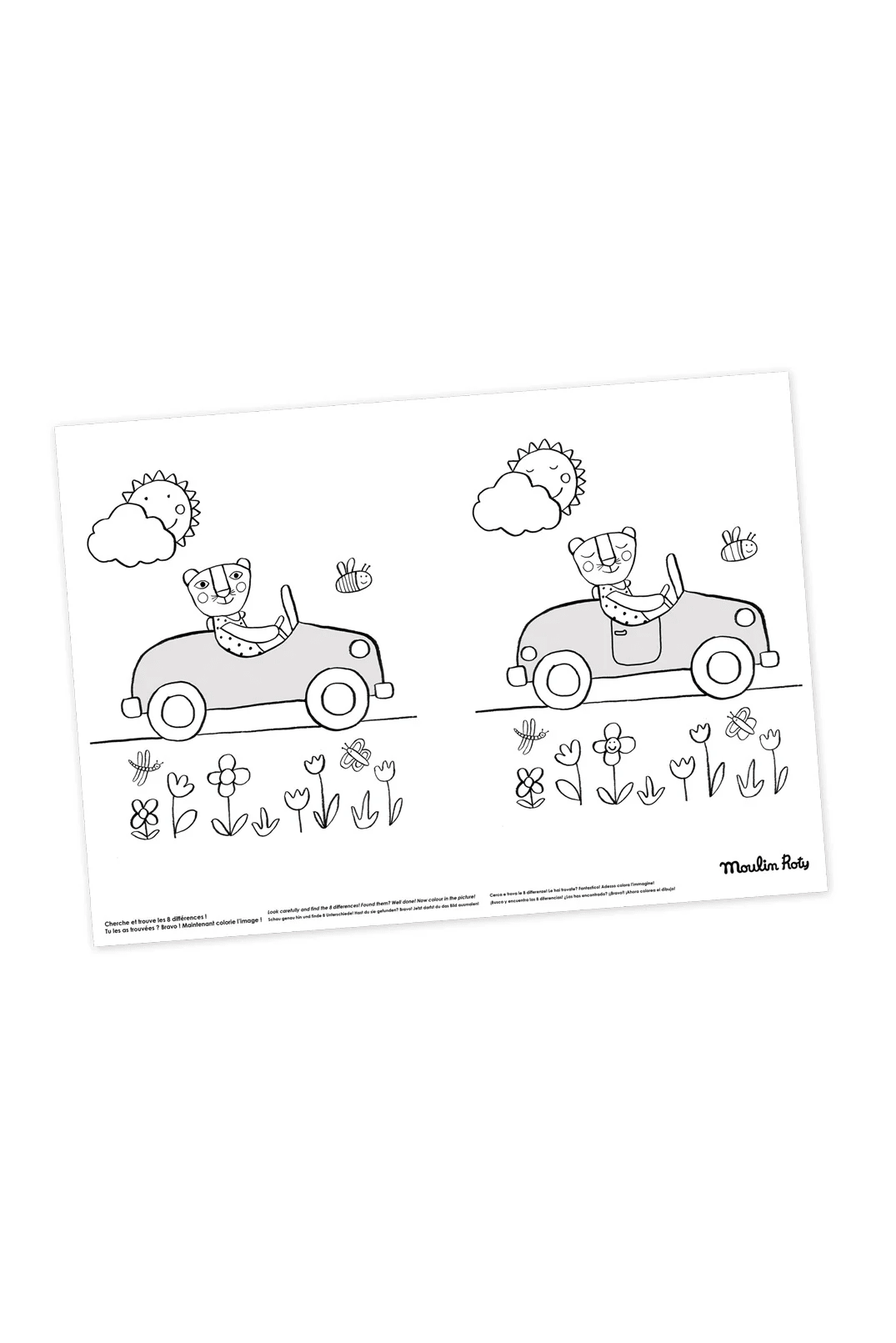 40 In Te Kleuren Placemats Les Popipop van Moulin Roty | Kids Conceptstore Le Fanfare