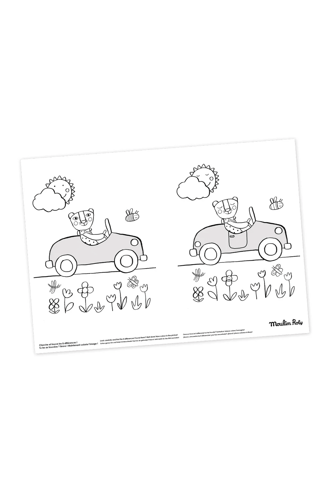 40 In Te Kleuren Placemats Les Popipop van Moulin Roty | Kids Conceptstore Le Fanfare