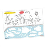 40 in te kleuren placemats - Les Schmouks van Moulin Roty | Kids Conceptstore Le Fanfare