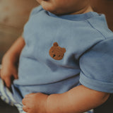 Jarne T-shirt - Bear - Foggy Blue