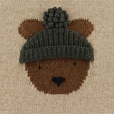 Denn Merino Wool Sweater - Bear - Biscotti Melange
