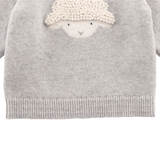 Denn Merino Wool Sweater - Lammy - Soft Grey Melange