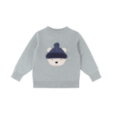 Denn Merino Wool Sweater | Polar Bear - Cloud Blue Melange