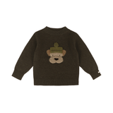 Denn Merino Wool Sweater | Terrier - Dark Olive