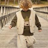 Denn Merino Wool Sweater | Terrier - Dark Olive