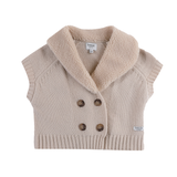 Donsje Nannie Merino Wool Waistcoat Soft Sand